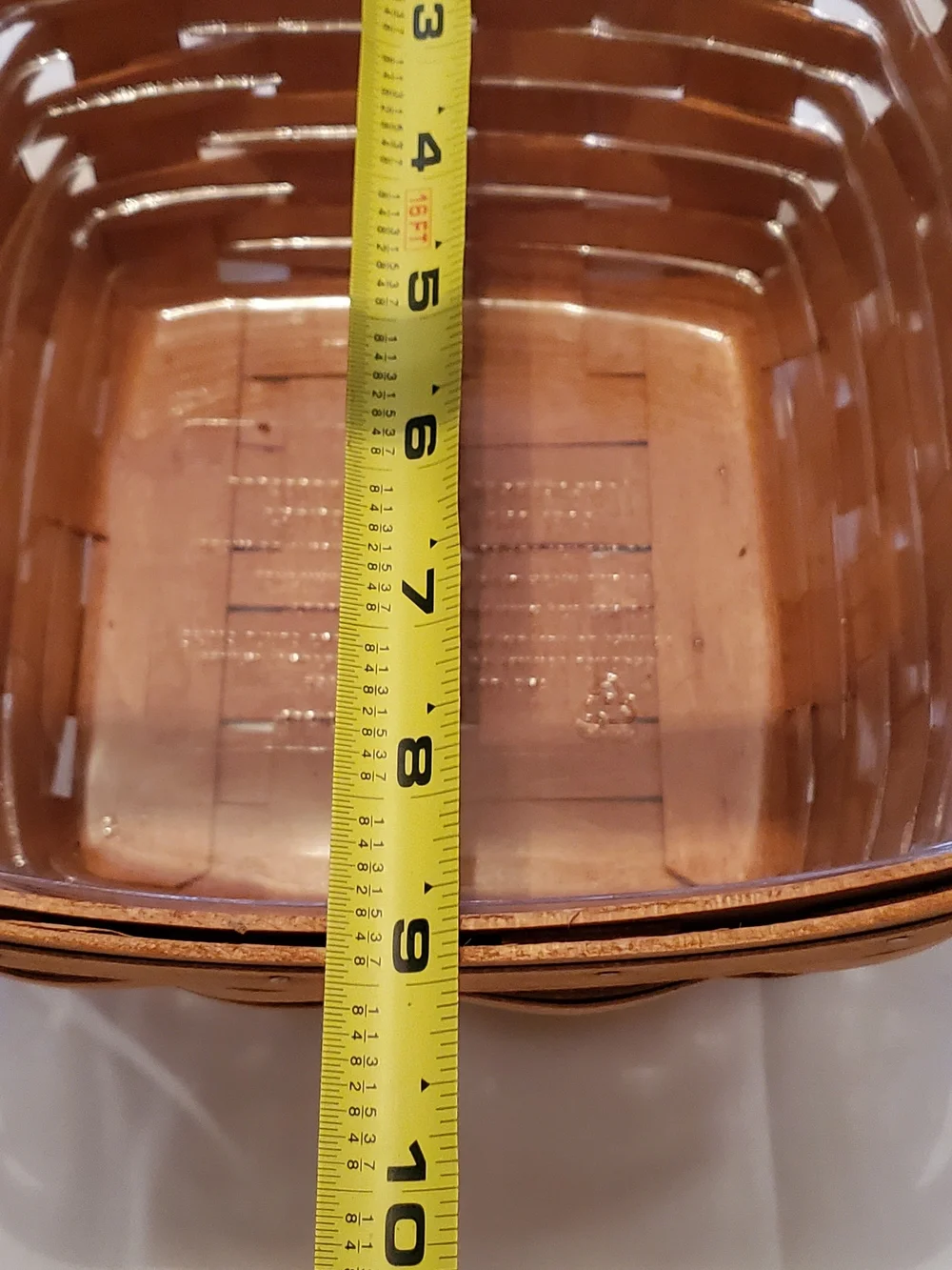 1999 Longaberger Handwoven Basket in Warm Brown